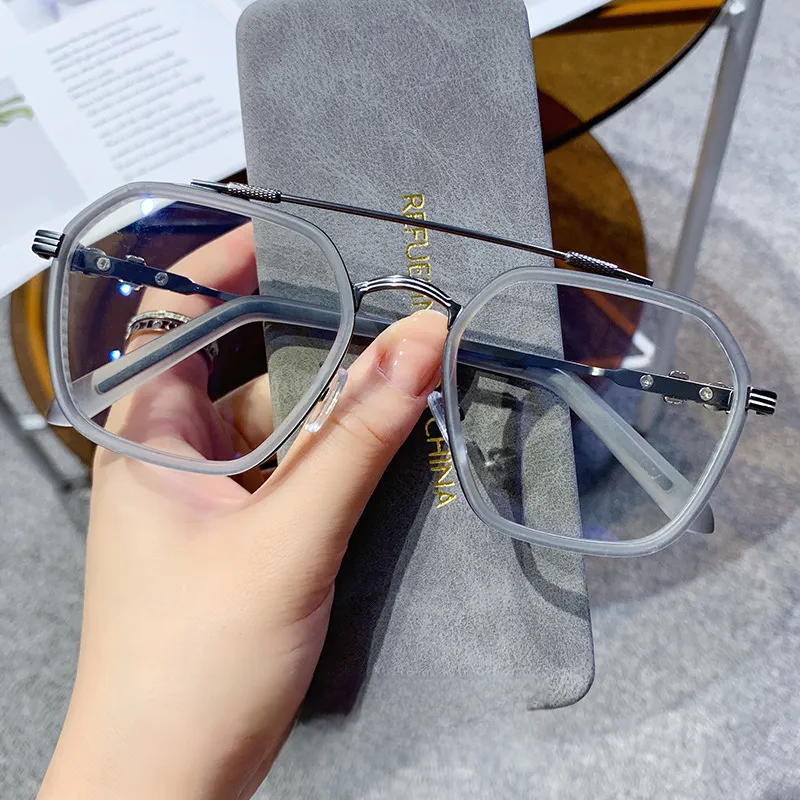 Fashion Geometric Full Square Glasses